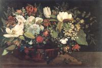 Courbet, Gustave - Basket of Flowers